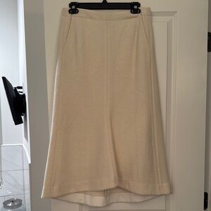 Tibi Cream A-Line Women's Skirt
